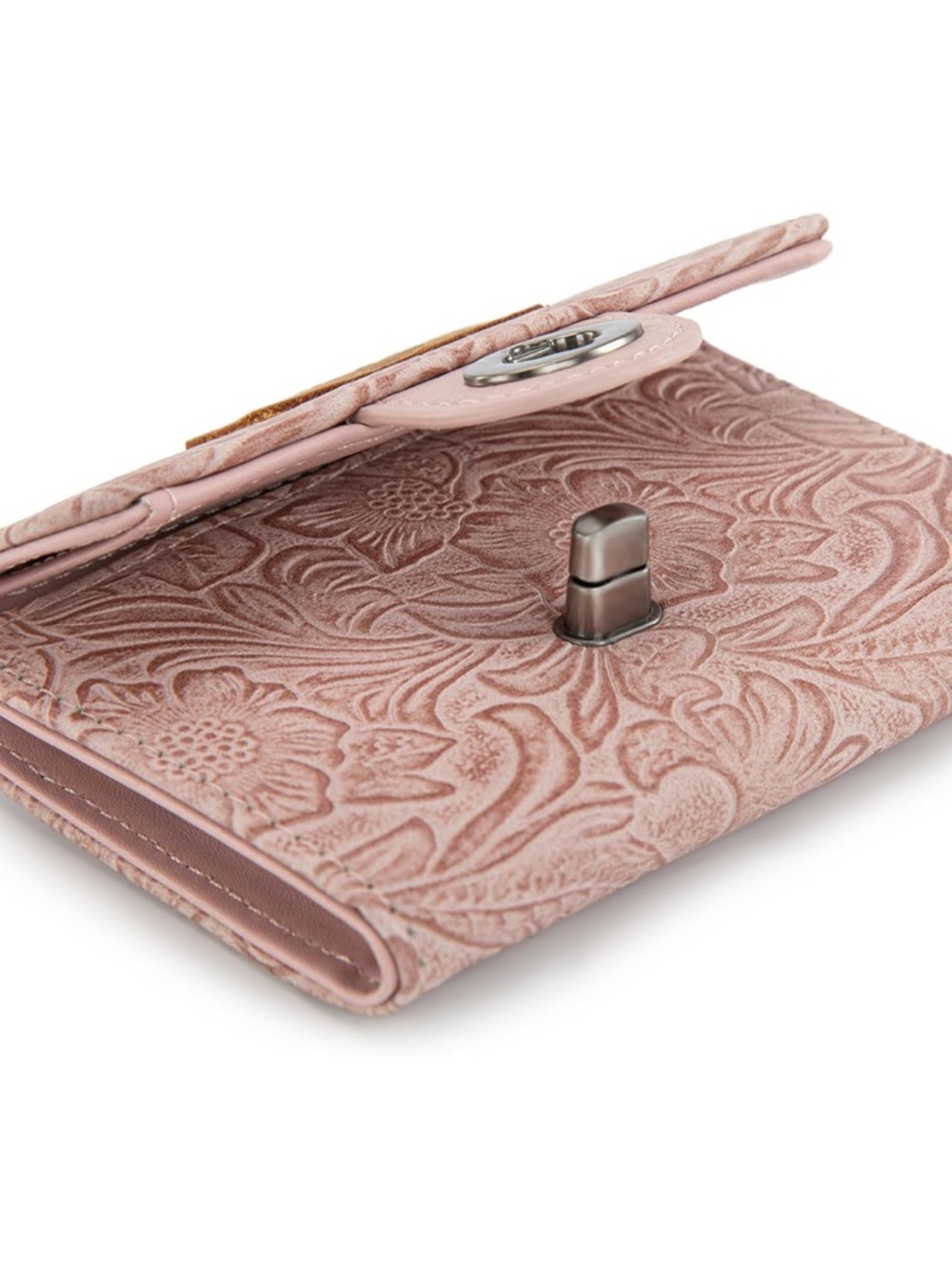 Wrangler Pink Embossed Floral Wallet - Picture 8 of 8